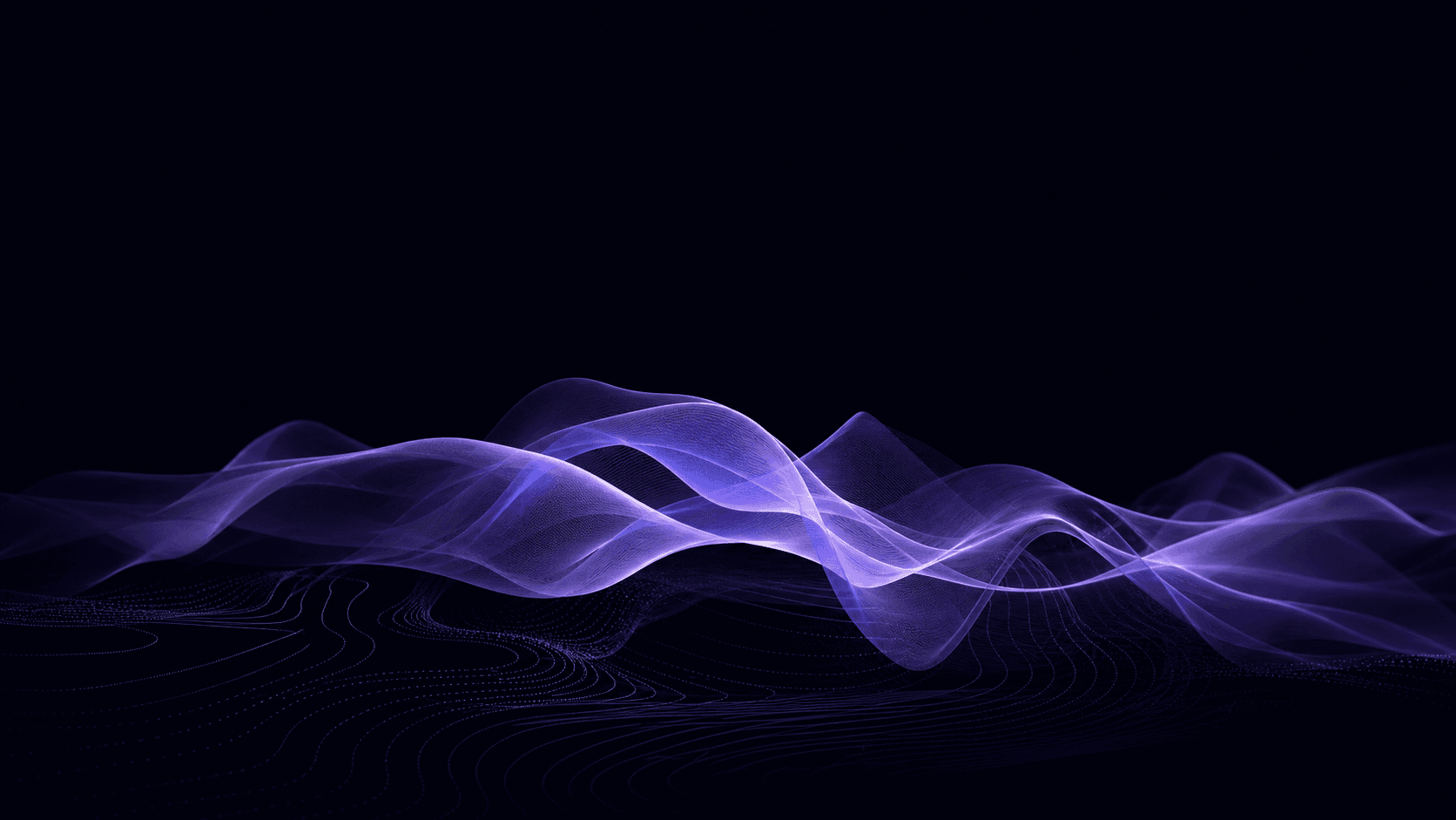 Layered violet ribbons representing a durable strategy